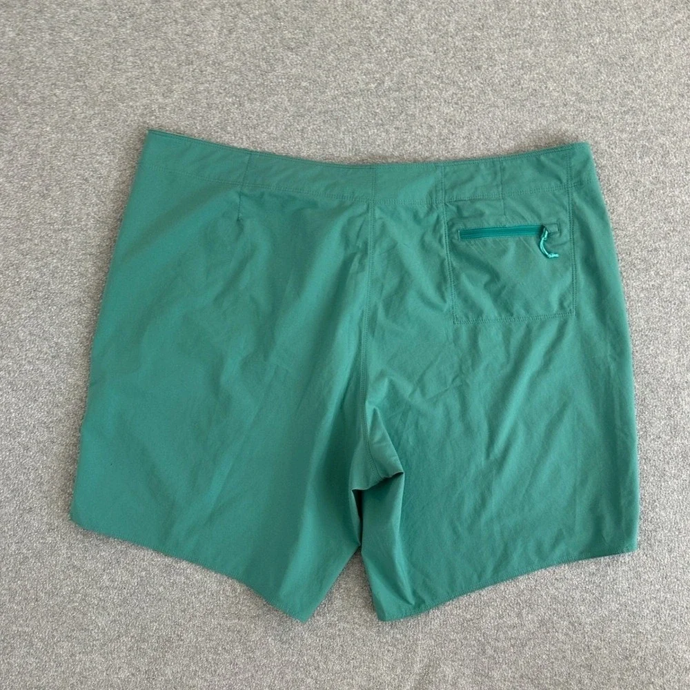 Patagonia Mens Board Shorts 40 Teal Green Light Variable Surf Swim Travel86690